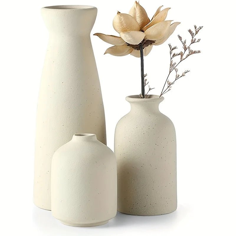 Conjunto de 3 Vasos Decorativos ItalyLuxe™ - Vivenda Haus